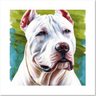 Dogo Argentino Watercolor - Dog Lovers Posters and Art